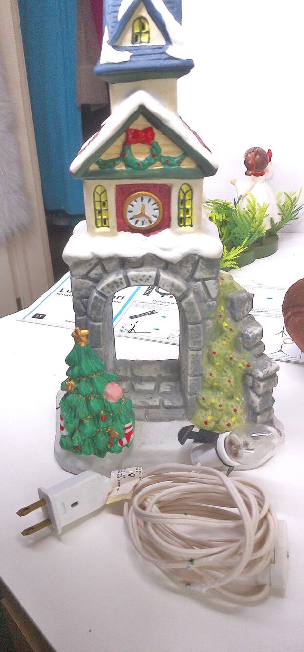 Vintage Caldor Central Clock Tower Porcelain